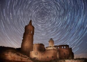 Fotografía circumpolar del Pueblo Viejo de Belchite