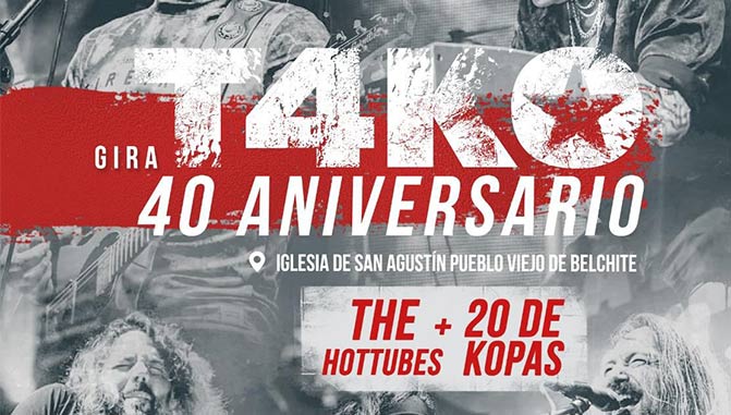La gira 40 aniversario de Tako recala en el Pueblo Viejo en el marco de Belchite Music 2025